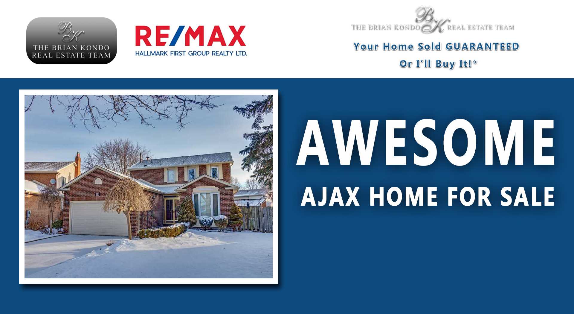 AWESOME AJAX HOME FOR SALE! - $999,000 | The Brian Kondo Real Estate Team